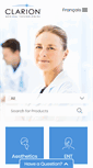 Mobile Screenshot of clarionmedical.com